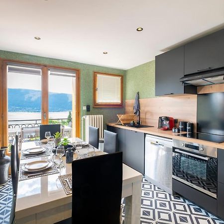T4 Avec Vue Imprenable Sur Le Lac D'Annecy Apartamento Veyrier-du-Lac Exterior foto