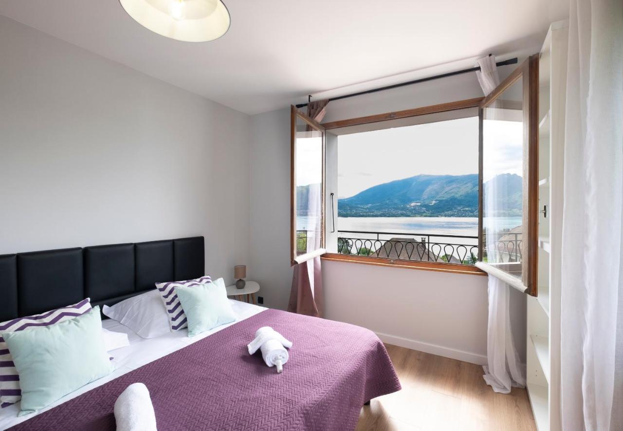T4 Avec Vue Imprenable Sur Le Lac D'Annecy Apartamento Veyrier-du-Lac Exterior foto